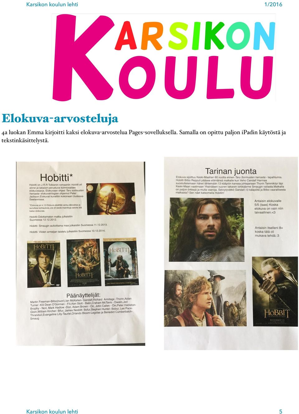 Pages-sovelluksella.
