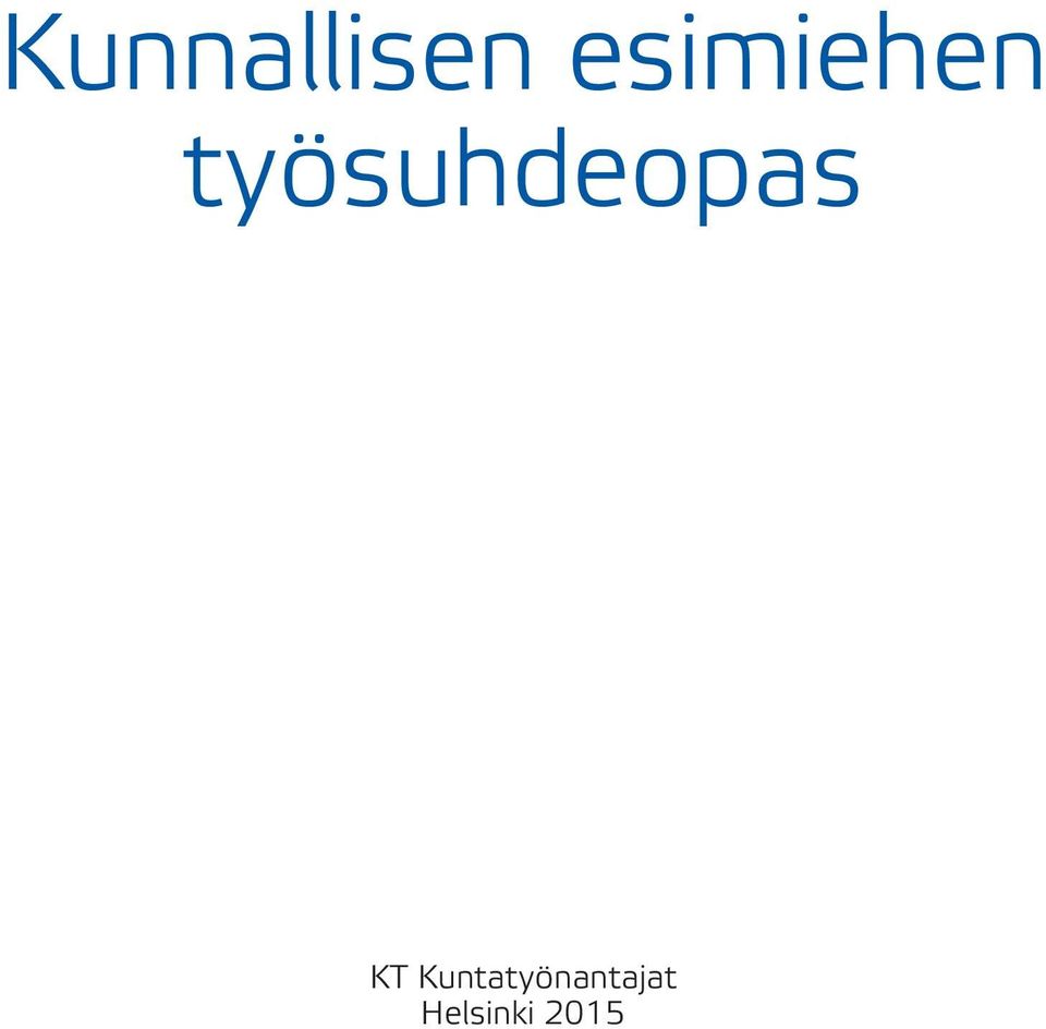 työsuhdeopas KT