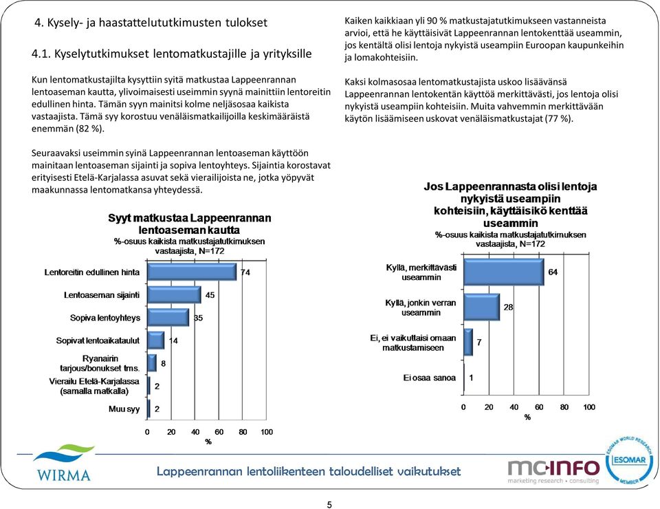 hinta. Tämän syyn mainitsi kolme neljäsosaa kaikista vastaajista. Tämä syy korostuu venäläismatkailijoilla keskimääräistä enemmän (82 %).