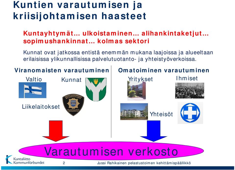 palvelutuotanto- ja yhteistyöverkoissa.