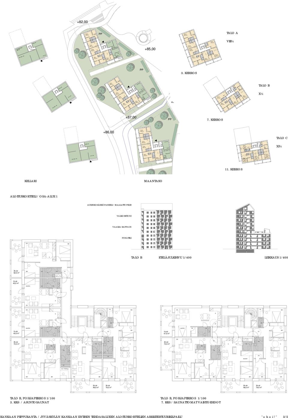 ERROS PP 62,0 m 2 TALO C L 25, 5 28 TEN. S 3 UI. 10 23 PESULA 72,0 m 2 U 109 TALOAR. 5 R. 125 IRT.A XI½ 47,0 m2 22,5 m2 U 8 79,5 m2 32,5 m2 t 16,0 m 2 24,5 m 2 11.