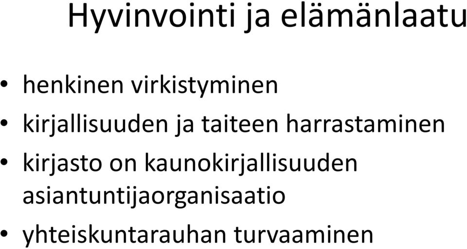 harrastaminen kirjasto on