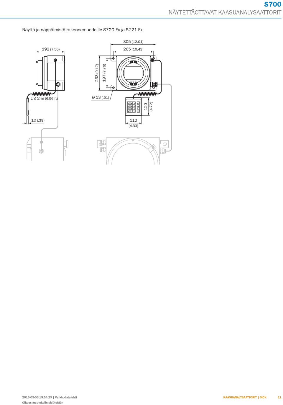56 ft) Ø 13 (.51) 7 8 9 4 5 6 1 2 3 12 (4.72) 1 (.39) 11 (4.