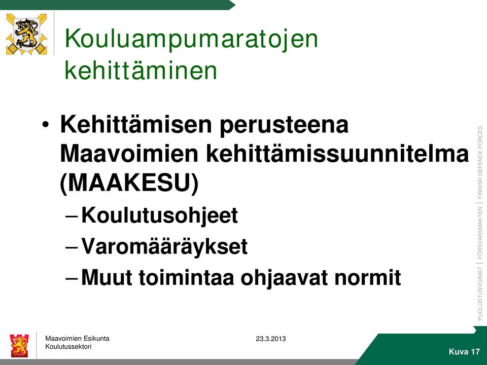 kehittämissuunnitelma (MAAKESU)