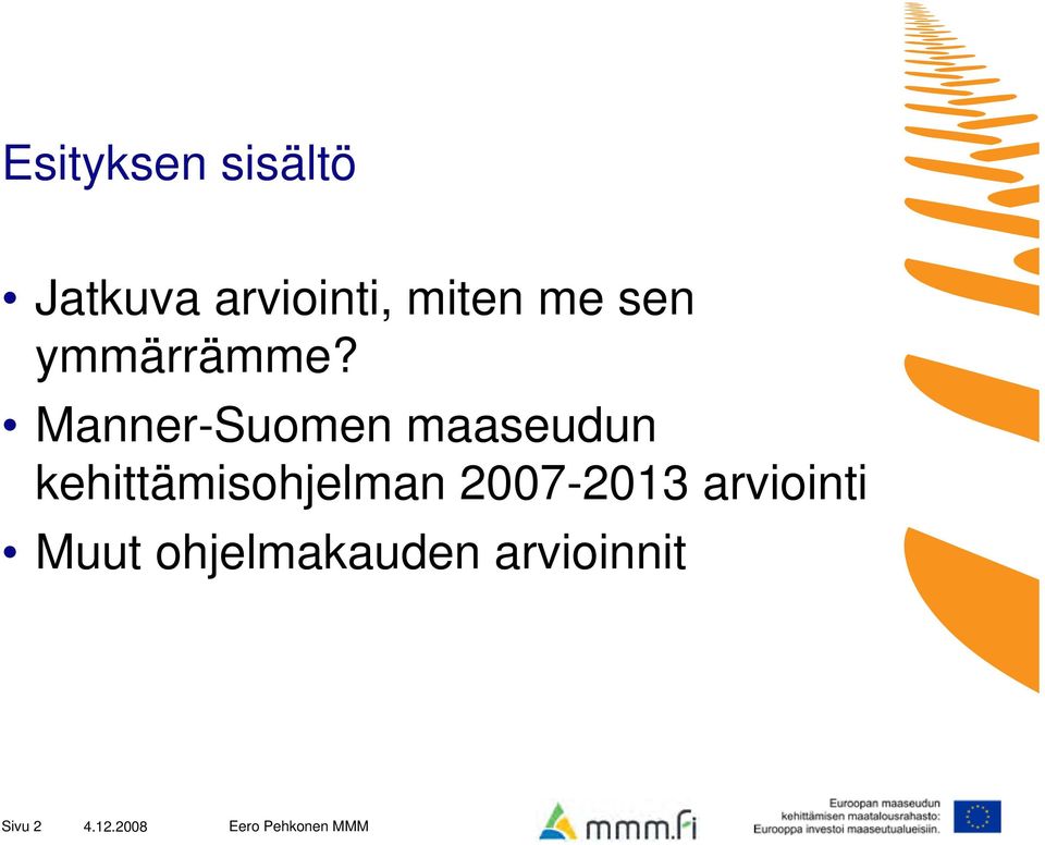 Manner-Suomen maaseudun kehittämisohjelman