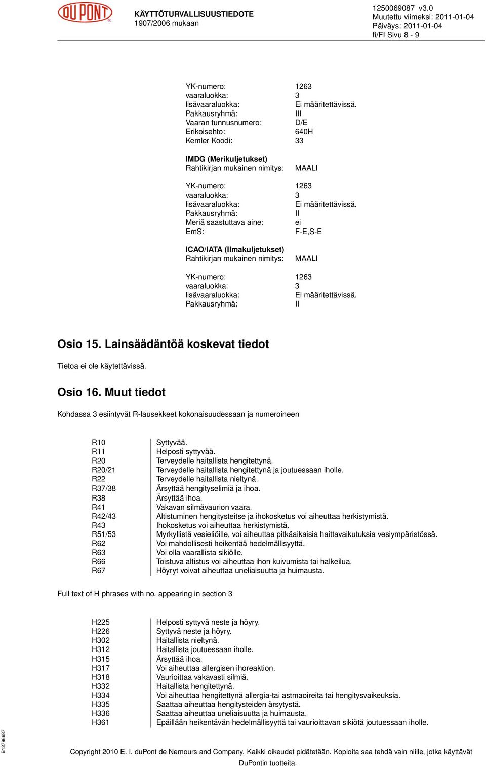määritettävissä.