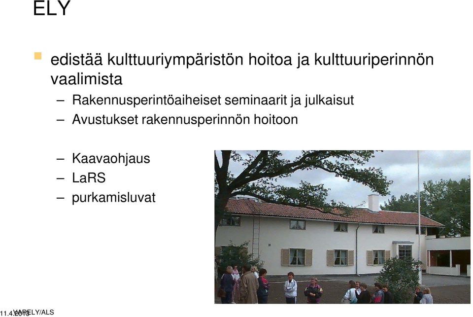 Rakennusperintöaiheiset seminaarit ja julkaisut