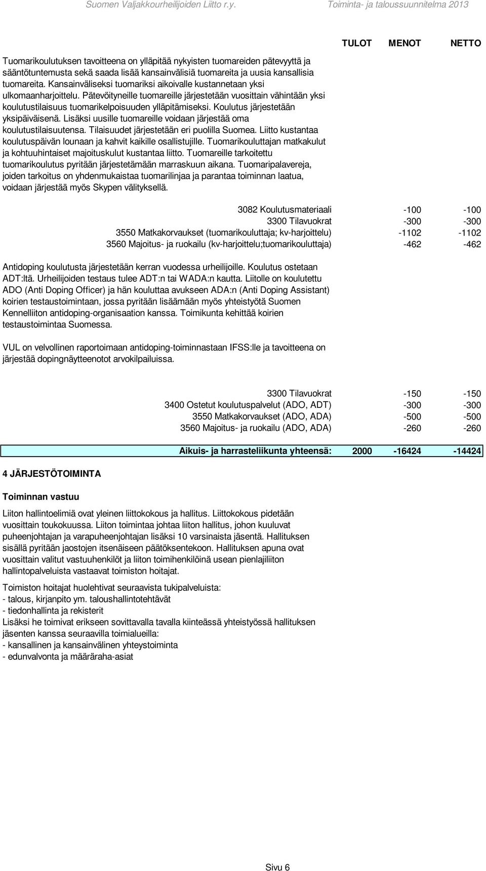 Koulutus järjestetään yksipäiväisenä. Lisäksi uusille tuomareille voidaan järjestää oma koulutustilaisuutensa. Tilaisuudet järjestetään eri puolilla Suomea.