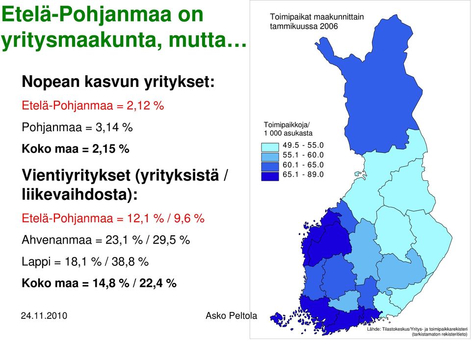 5-55.0 55.1-60.0 60.1-65.0 65.1-89.