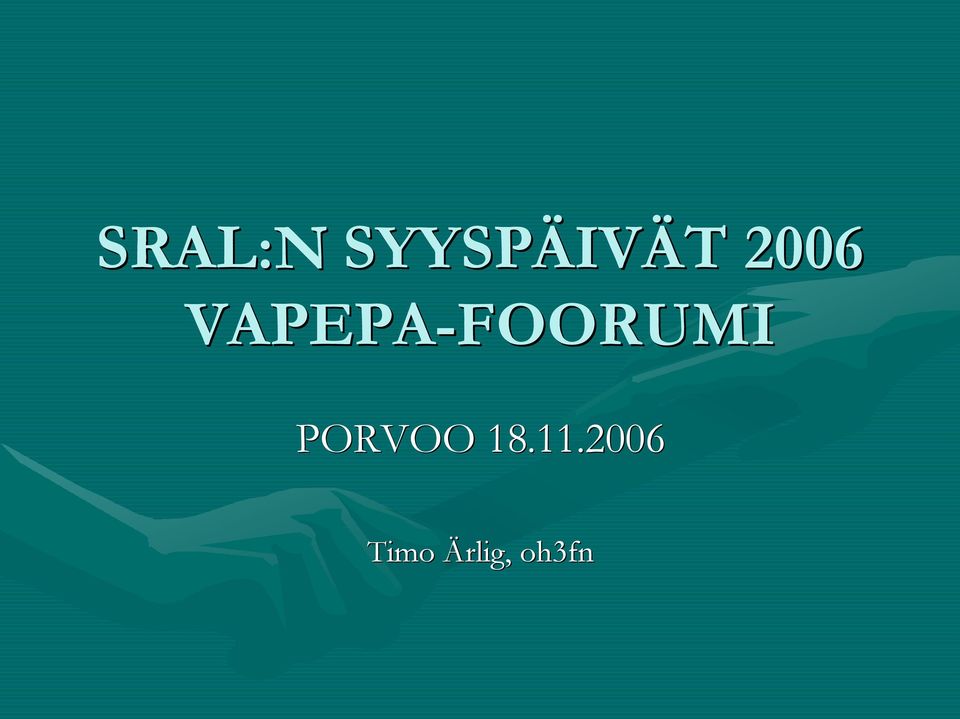 VAPEPA-FOORUMI