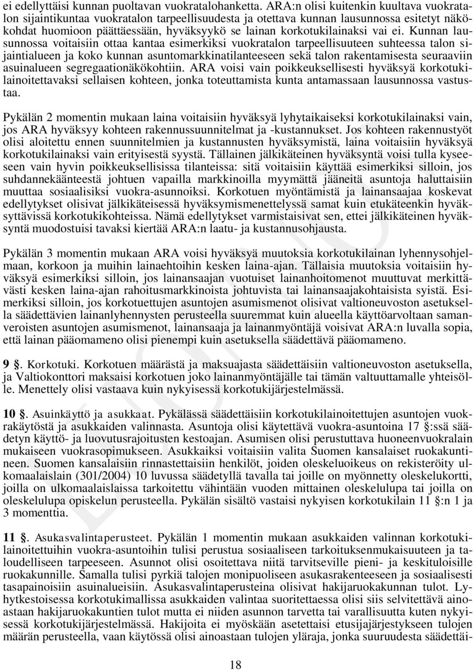 korkotukilainaksi vai ei.