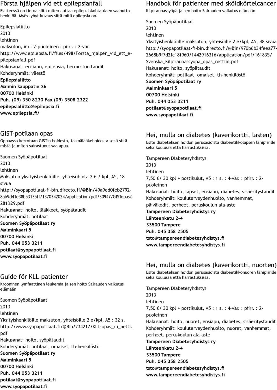 pdf Hakusanat: ensiapu, epilepsia,