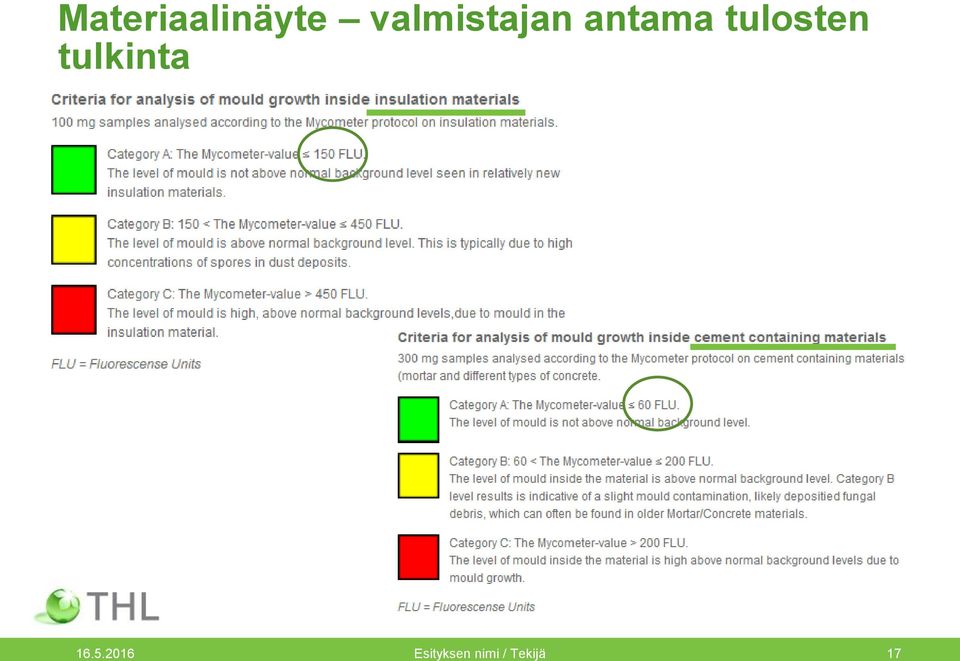 tulosten tulkinta 16.5.