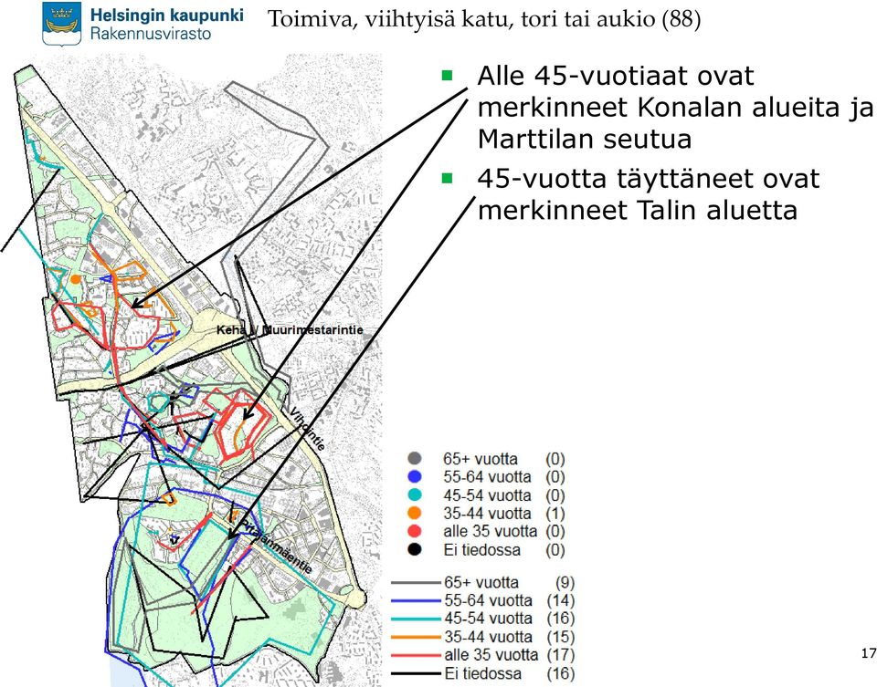 Konalan alueita ja Marttilan seutua