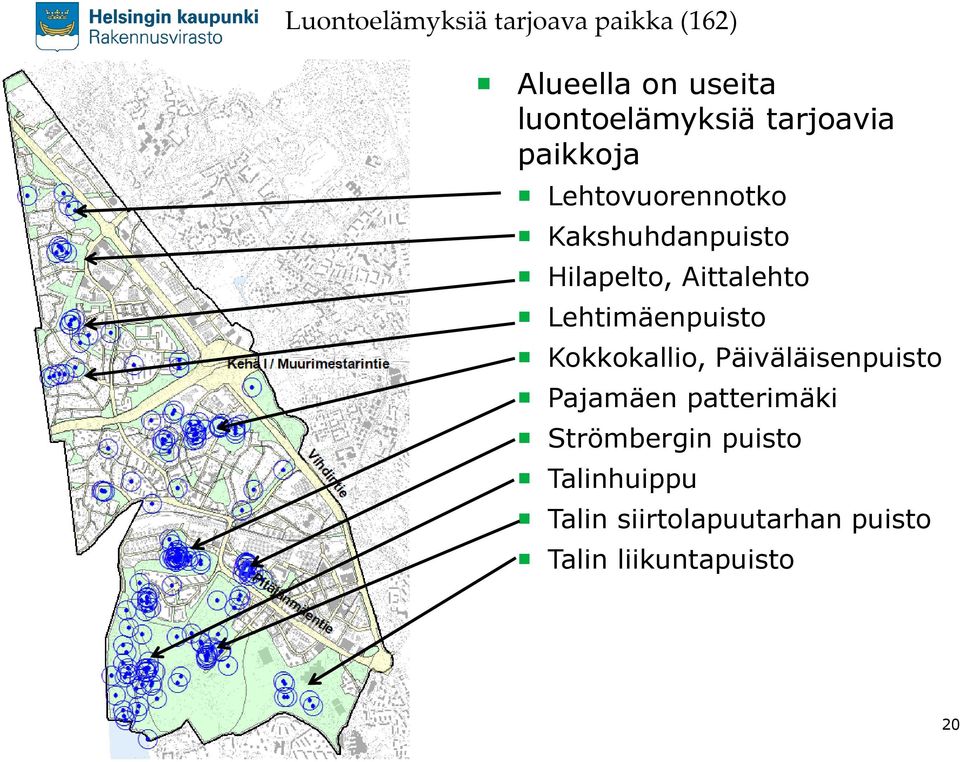 Lehtimäenpuisto Kokkokallio, Päiväläisenpuisto Pajamäen patterimäki