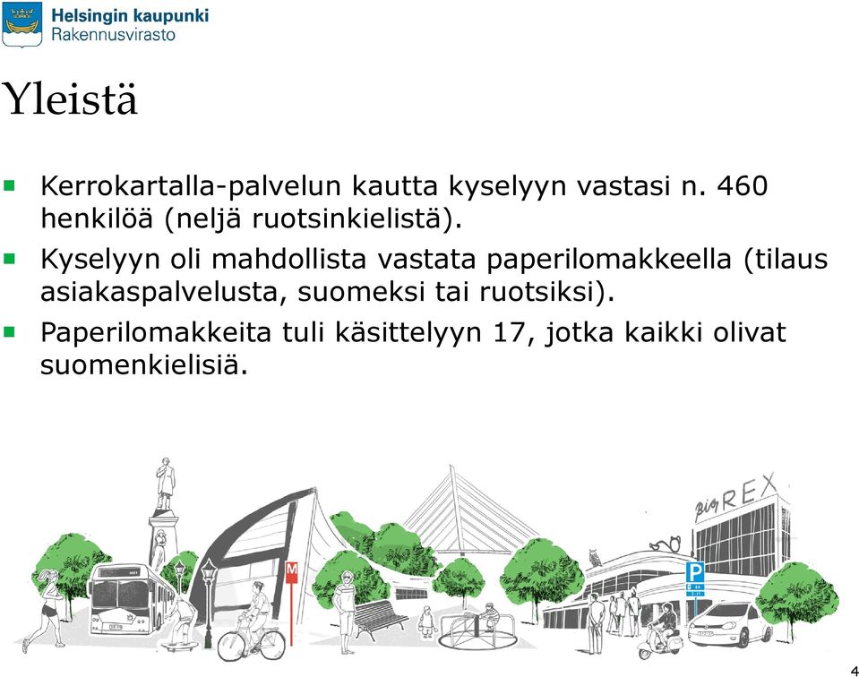 Kyselyyn oli mahdollista vastata paperilomakkeella (tilaus