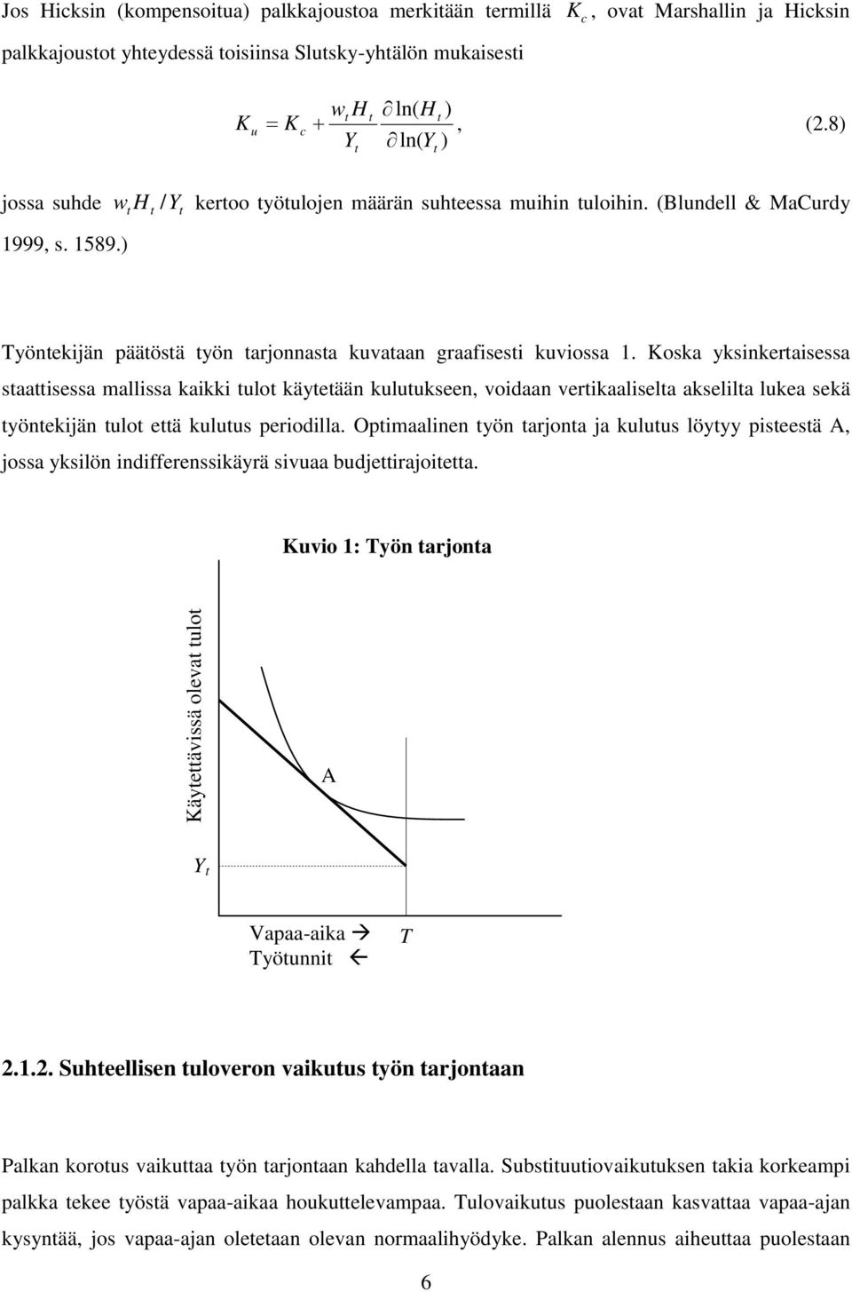 Koska yksinkeraisessa saaisessa mallissa kaikki ulo käyeään kuluukseen, voidaan verikaalisela akselila lukea sekä yönekiän ulo eä kuluus periodilla.