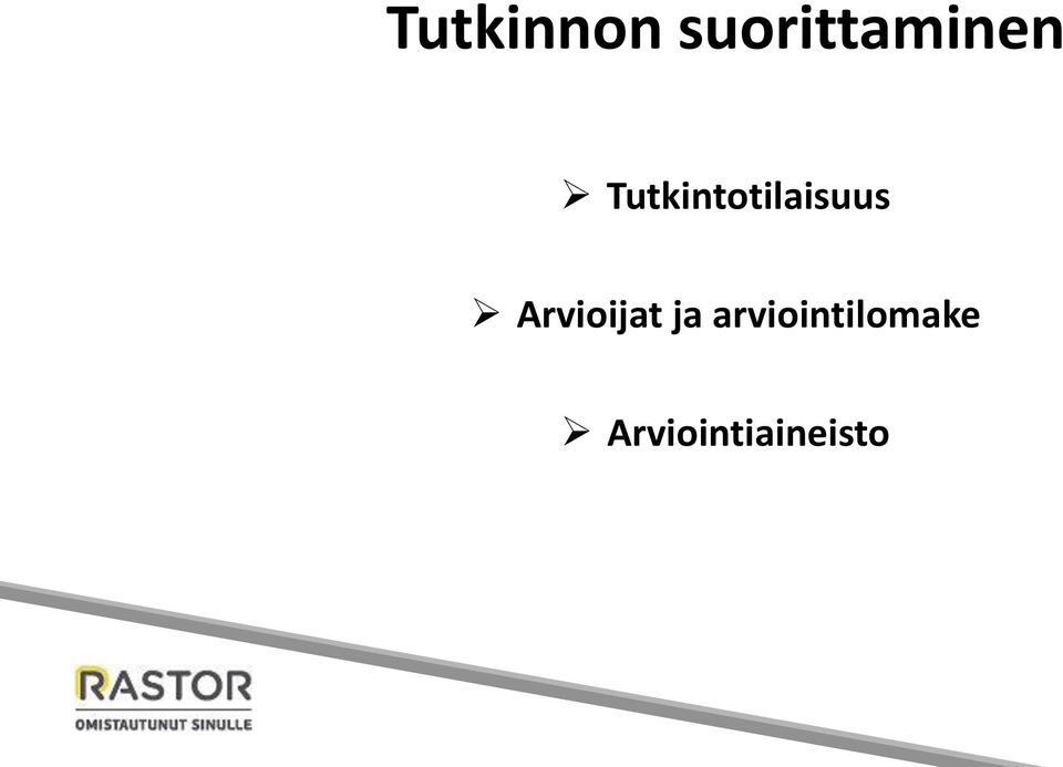 Tutkintotilaisuus