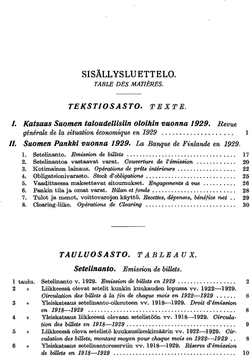 Stock d'oblgatons............................ 25 5. Vaadttaessa maksettavat stoumukset. Engagements a vue....... 26 6. Pankn tla ja omat varat. Elan et londs.......................... 28 7.