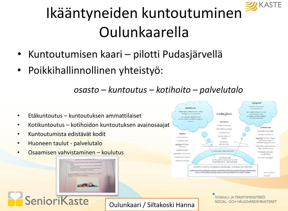 kuntoutuksen ammattilaiset Kotikuntoutus kotihoidon kuntoutuksen avainosaajat Kuntoutumista