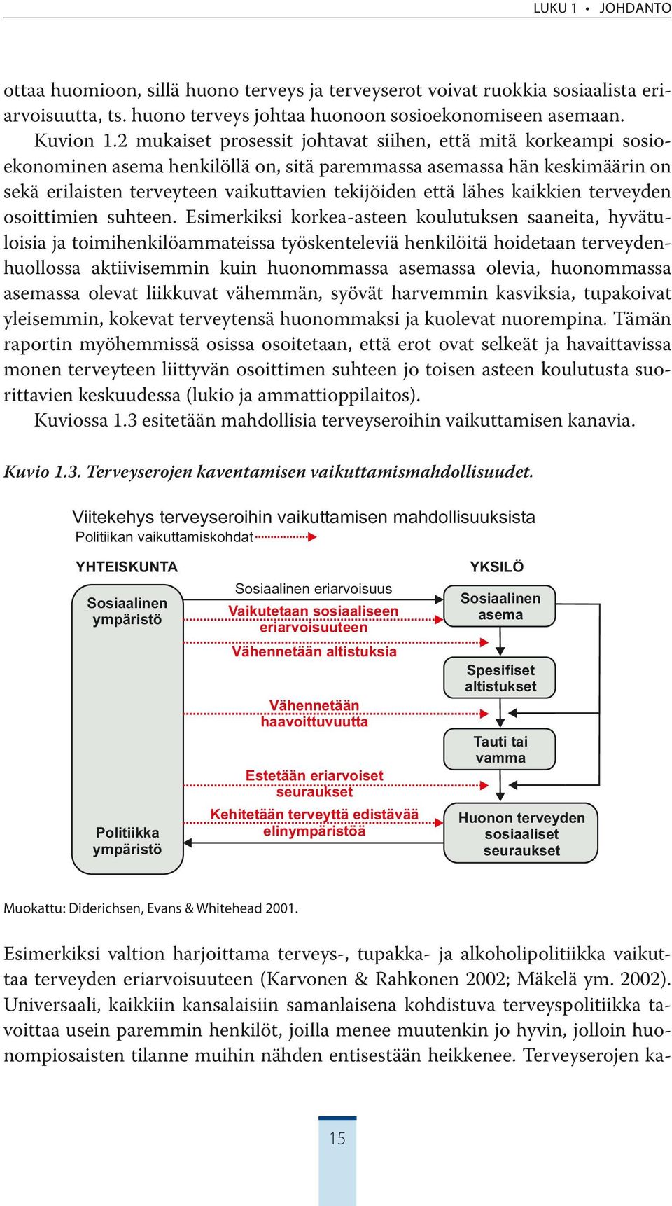 lähes kaikkien terveyden osoittimien suhteen.
