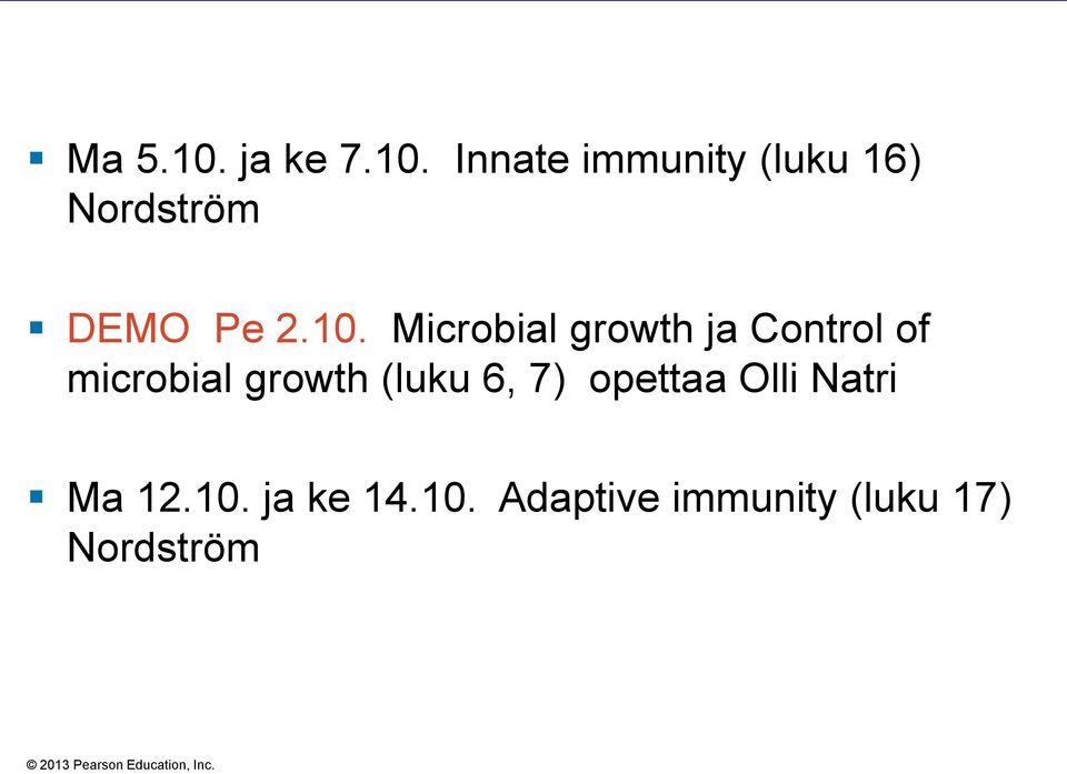 Innate immunity (luku 16) Nordström DEMO Pe 2.10.
