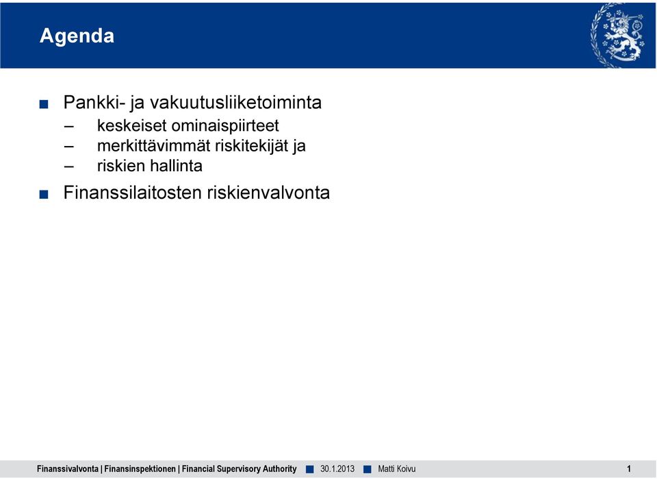 riskitekijät ja riskien hallinta