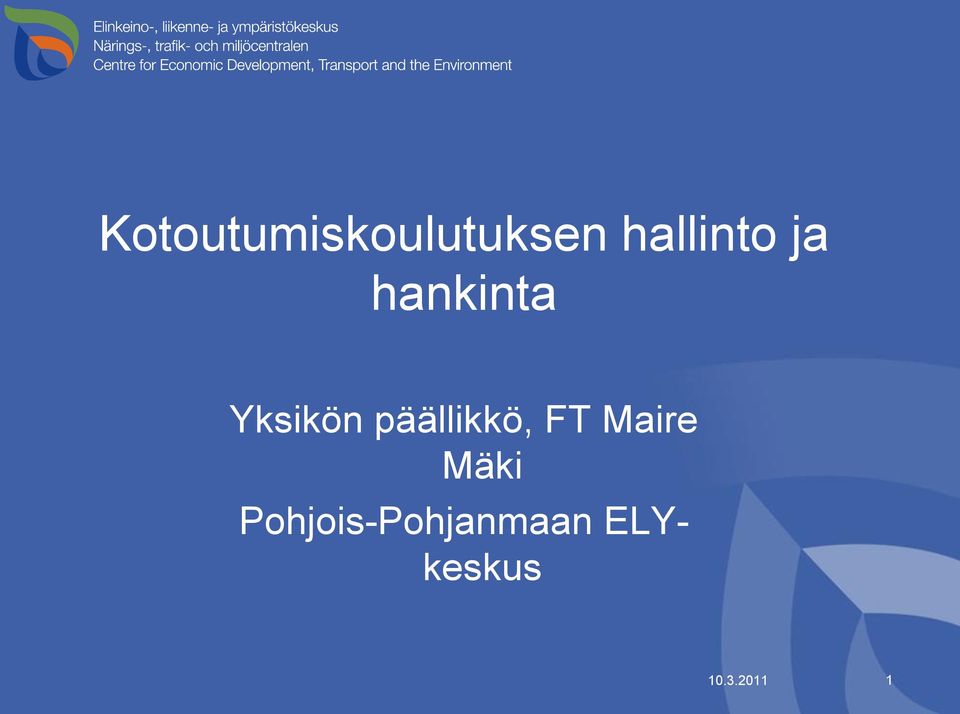 päällikkö, FT Maire Mäki