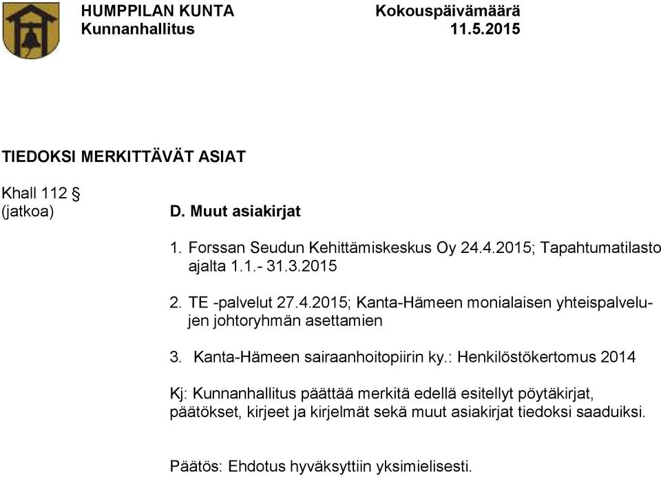 Kanta-Hämeen sairaanhoitopiirin ky.