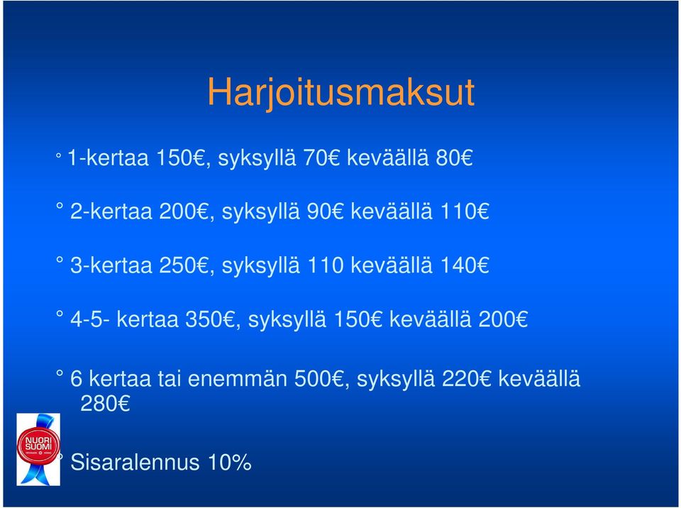 syksyllä 110 keväällä 140 4-5- kertaa 350, syksyllä 150