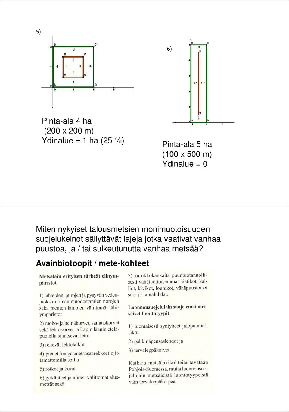 monimuotoisuuden suojelukeinot säilyttävät lajeja jotka vaativat