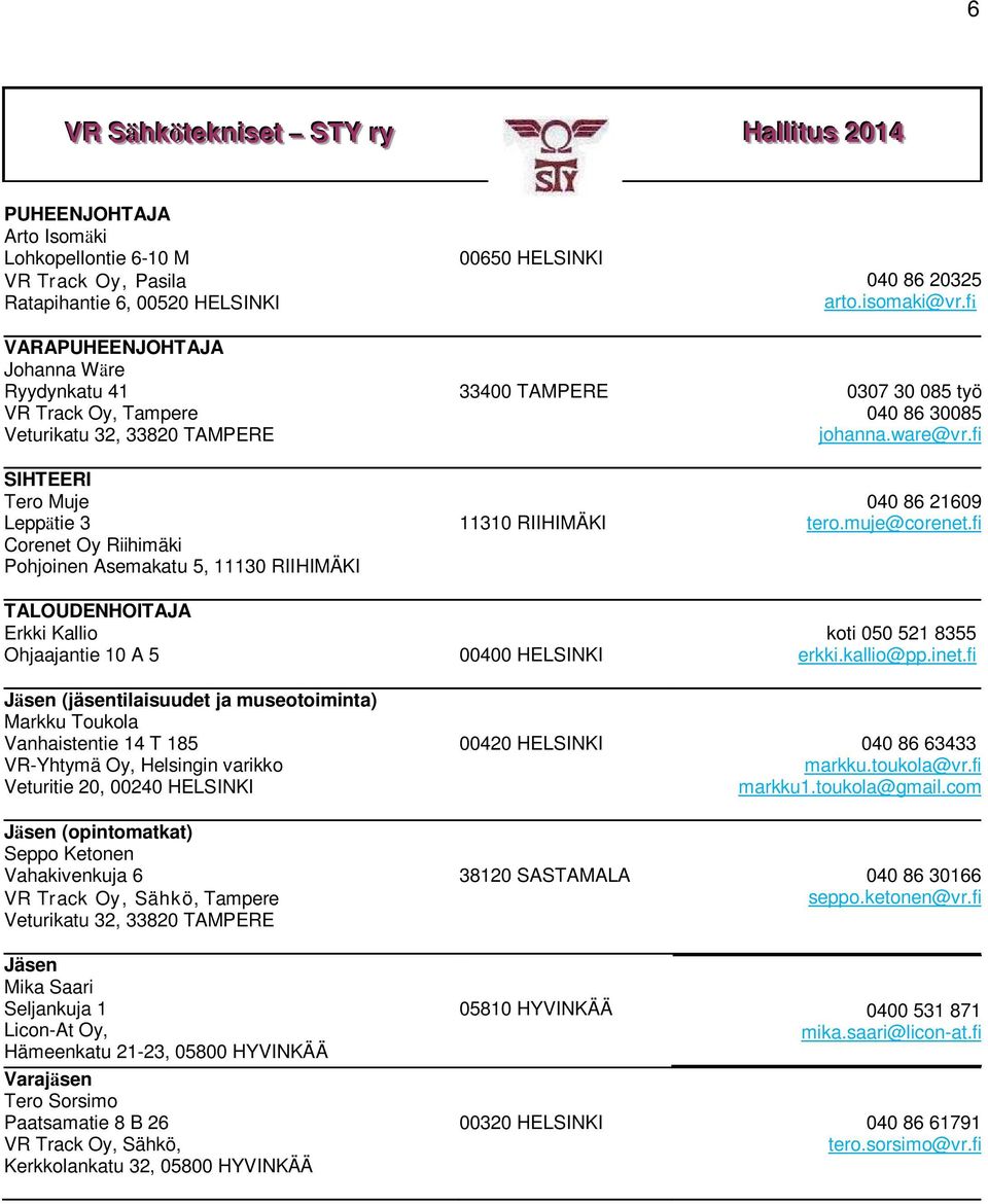 fi SIHTEERI Tero Muje Leppätie 3 Corenet Oy Riihimäki Pohjoinen Asemakatu 5, 11130 RIIHIMÄKI 11310 RIIHIMÄKI 040 86 21609 tero.muje@corenet.