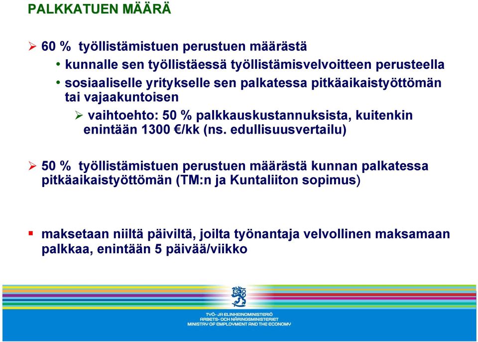 kuitenkin enintään 1300 /kk (ns.