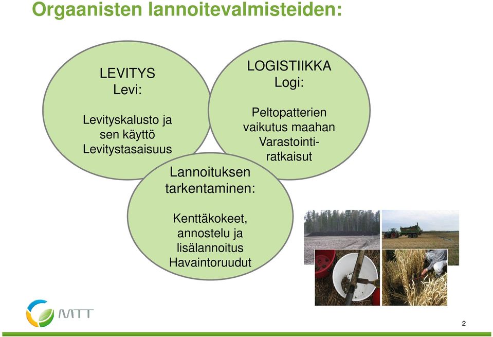 Kenttäkokeet, annostelu ja lisälannoitus Havaintoruudut