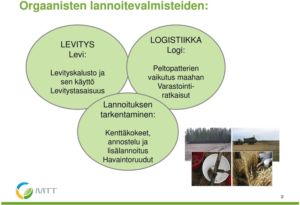 Kenttäkokeet, annostelu ja lisälannoitus Havaintoruudut