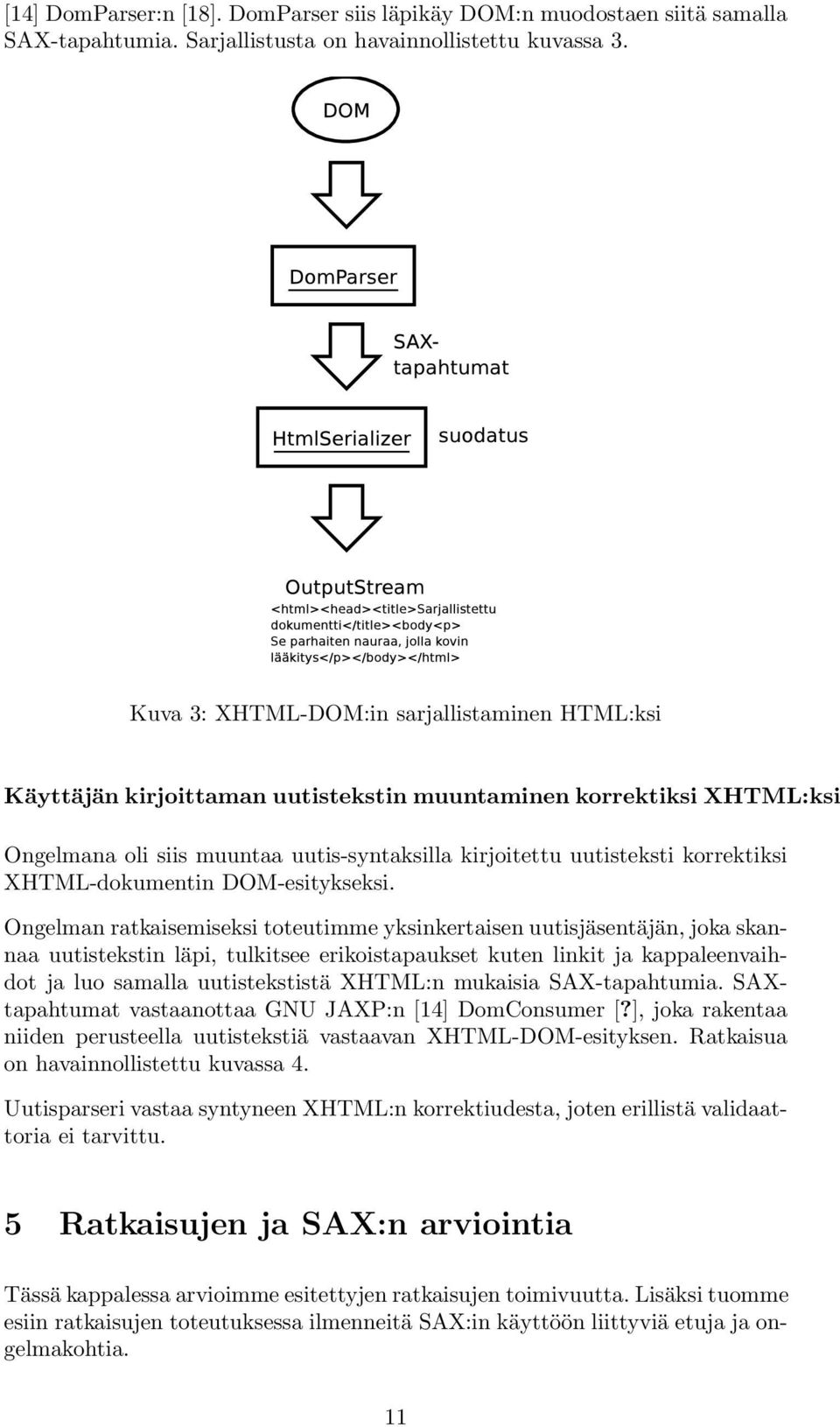 XHTML-dokumentin DOM-esitykseksi.