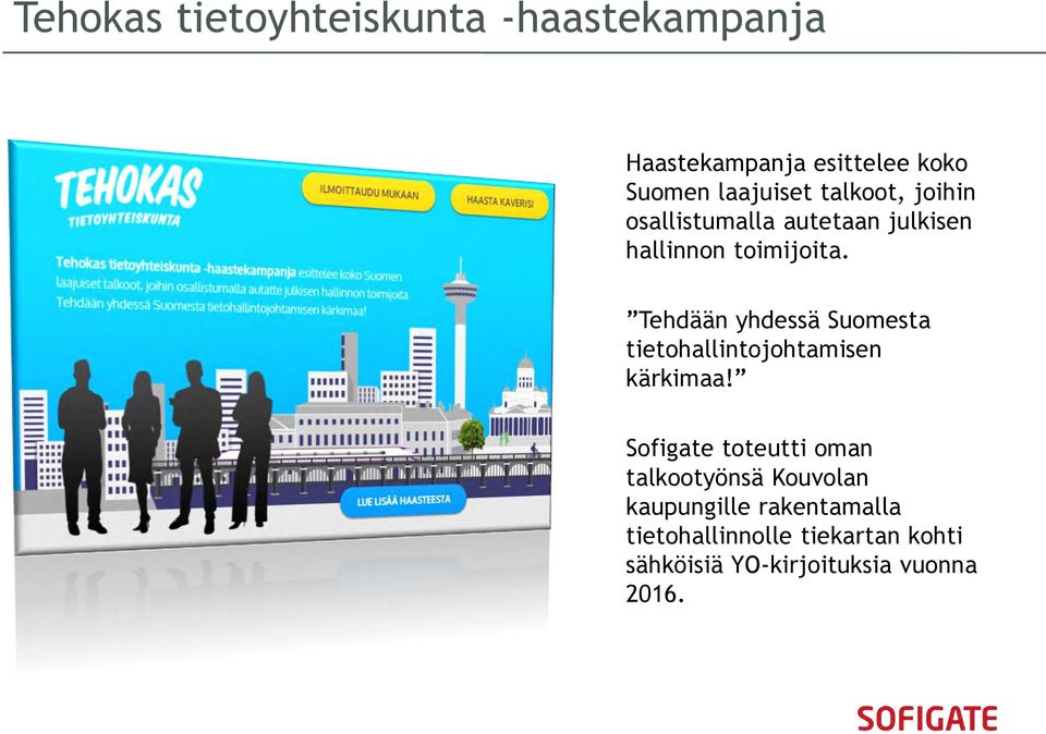 Tehdään yhdessä Suomesta tietohallintojohtamisen kärkimaa!