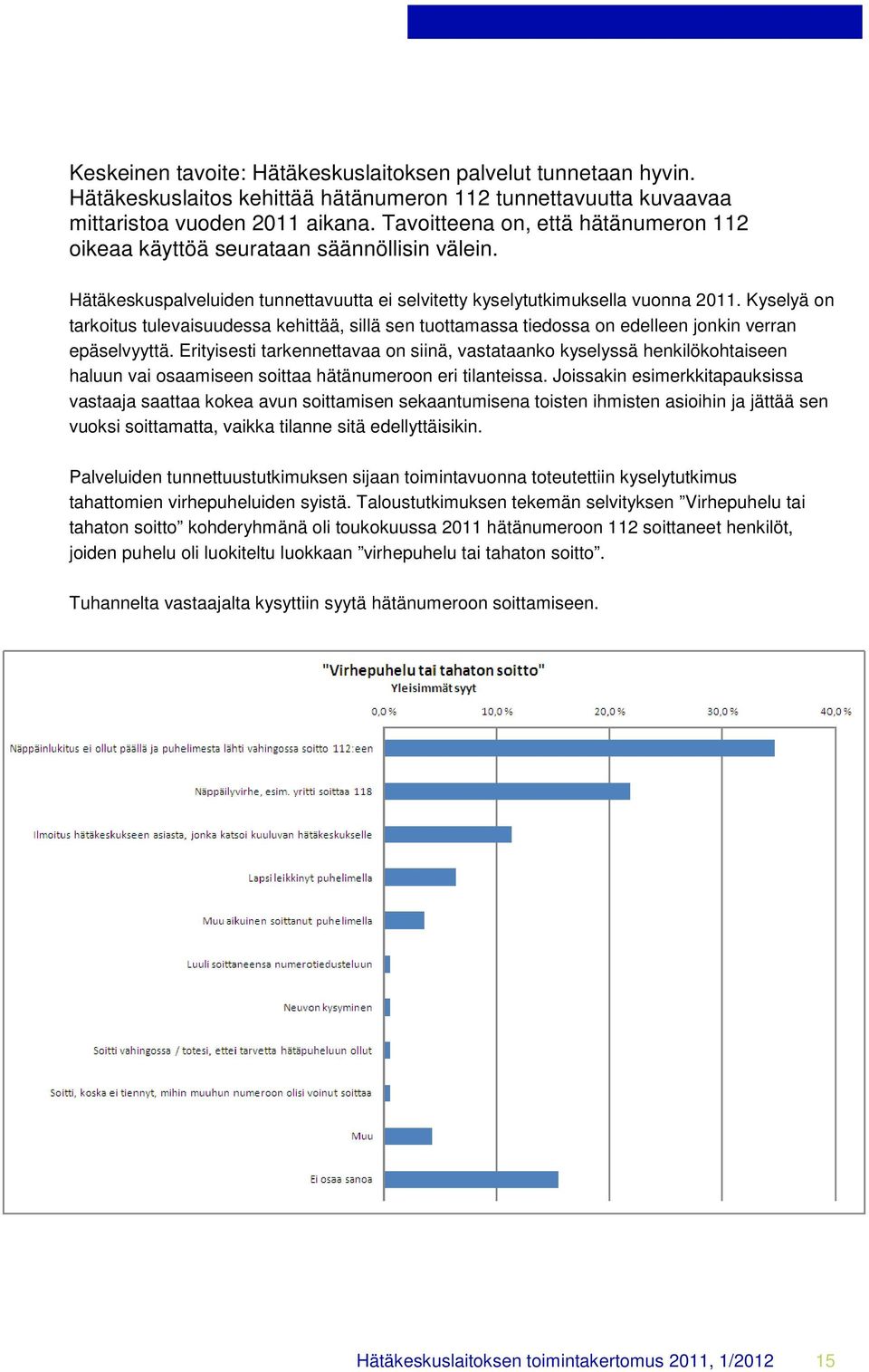Kyselyä on tarkoitus tulevaisuudessa kehittää, sillä sen tuottamassa tiedossa on edelleen jonkin verran epäselvyyttä.