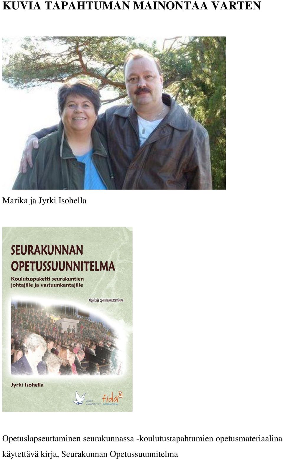 seurakunnassa -koulutustapahtumien