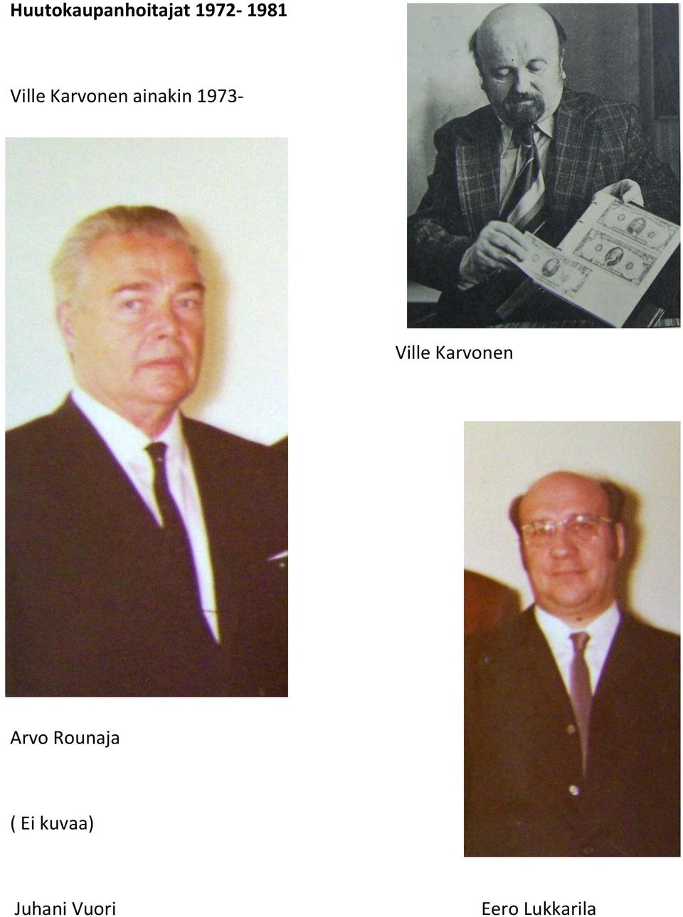 Ville Karvonen Arvo Rounaja (