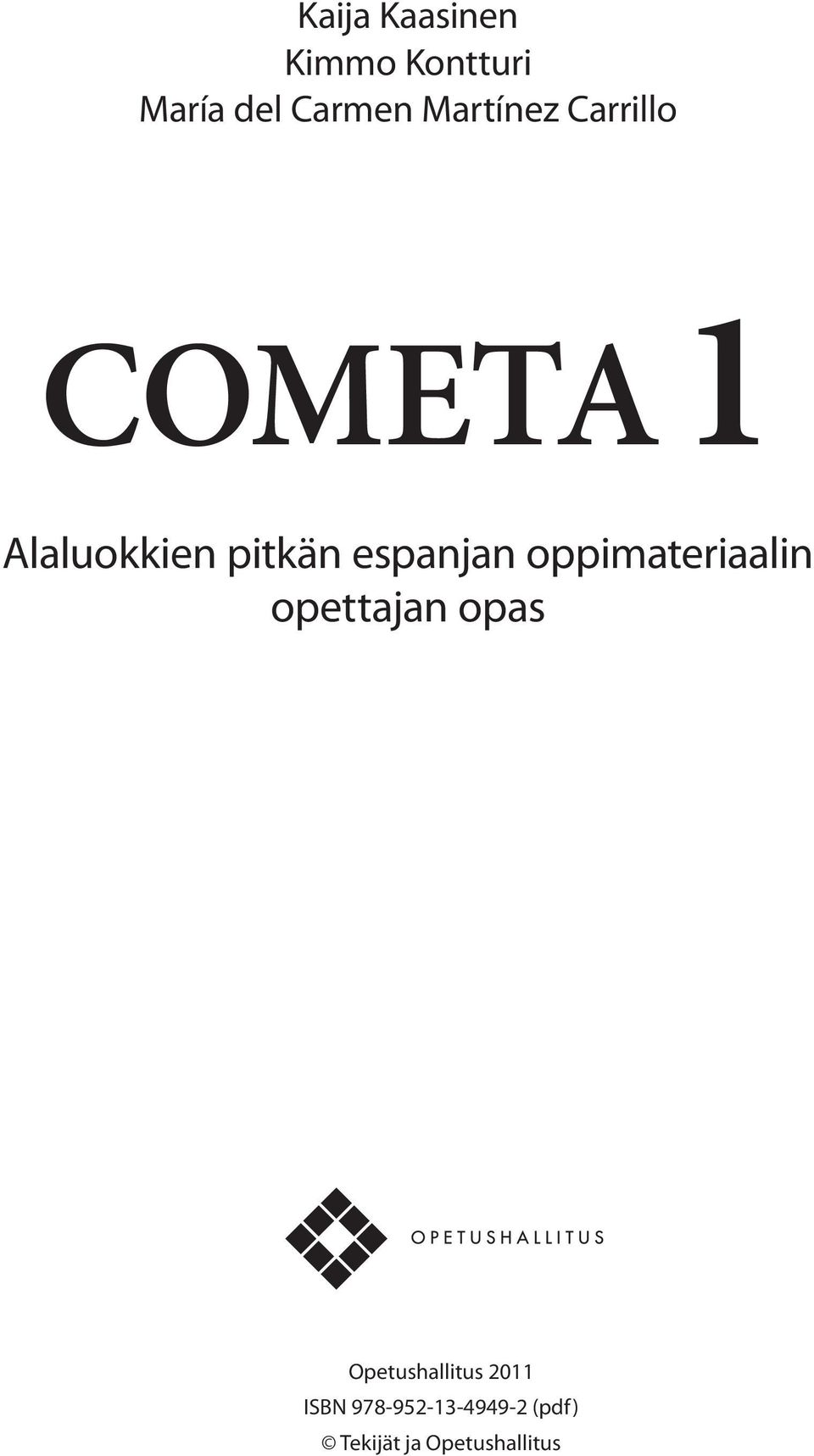 espanjan oppimateriaalin opettajan opas