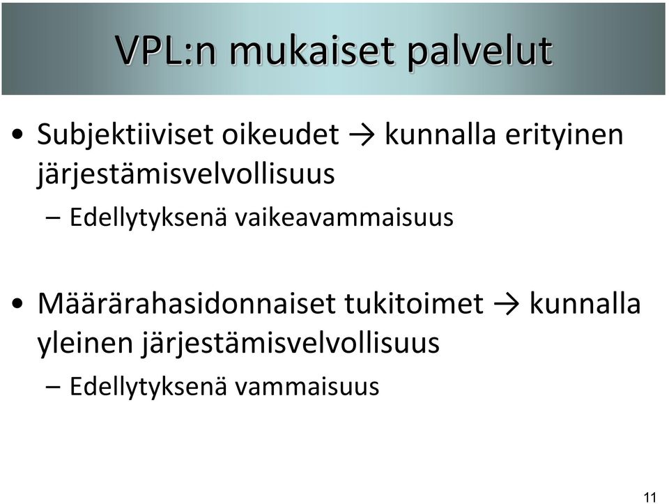 Edellytyksenä vaikeavammaisuus Määrärahasidonnaiset