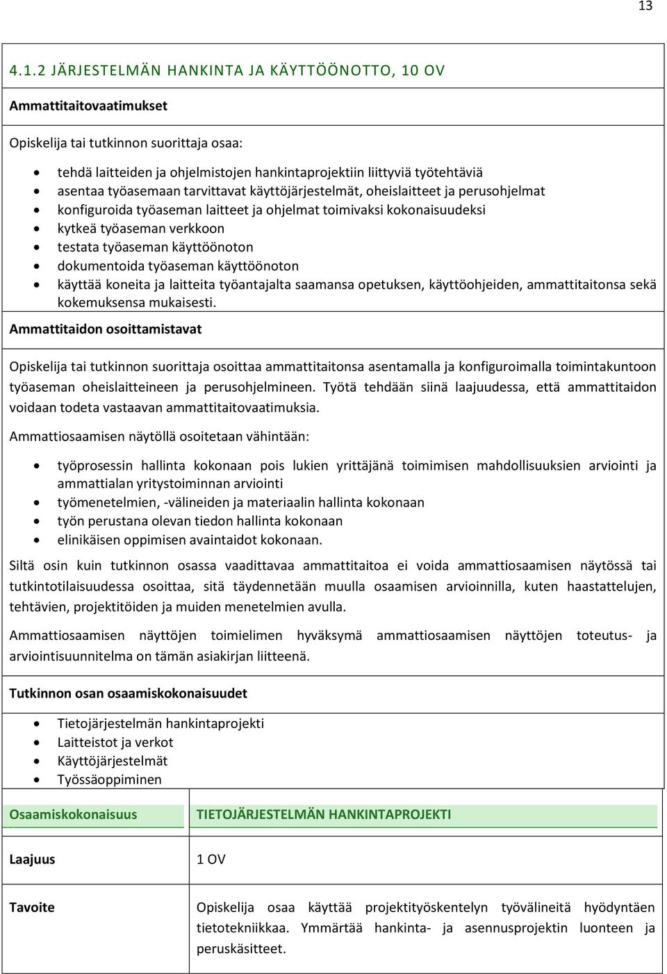 dokumentoida työaseman käyttöönoton käyttää koneita laitteita työantalta saamansa opetuksen, käyttöohjeiden, ammattitaitonsa sekä kokemuksensa mukaisesti.