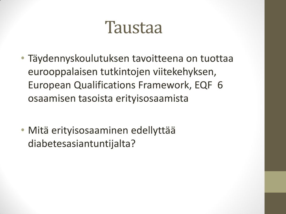 Qualifications Framework, EQF 6 osaamisen tasoista