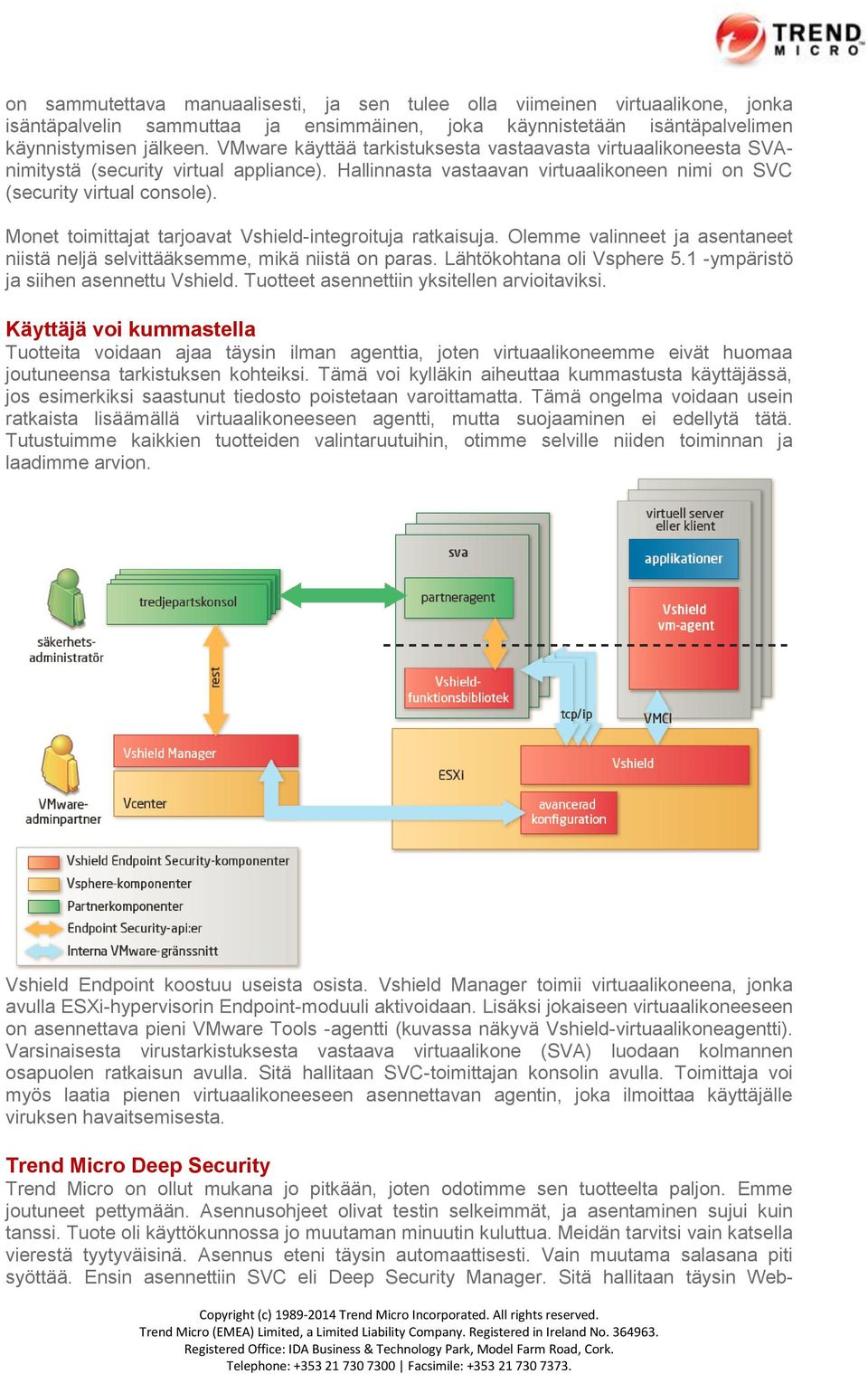 Monet toimittajat tarjoavat Vshield-integroituja ratkaisuja. Olemme valinneet ja asentaneet niistä neljä selvittääksemme, mikä niistä on paras. Lähtökohtana oli Vsphere 5.