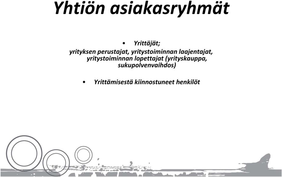 yritystoiminnan lopettajat (yrityskauppa,