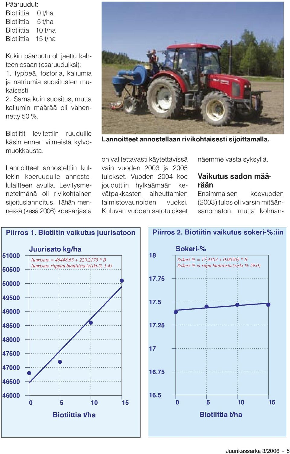 Lannoitteet annosteltiin kullekin koeruudulle annostelulaitteen avulla. Levitysmenetelmänä oli rivikohtainen sijoituslannoitus.