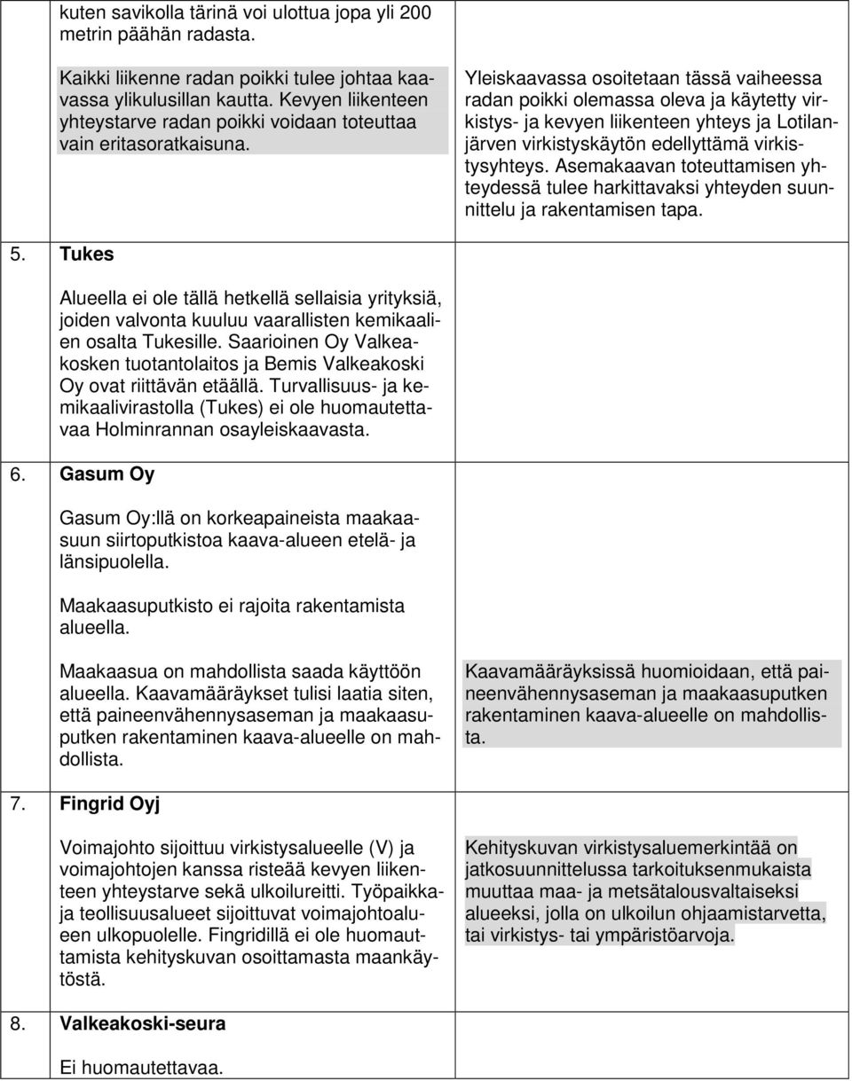 Yleiskaavassa osoitetaan tässä vaiheessa radan poikki olemassa oleva ja käytetty virkistys- ja kevyen liikenteen yhteys ja Lotilanjärven virkistyskäytön edellyttämä virkistysyhteys.