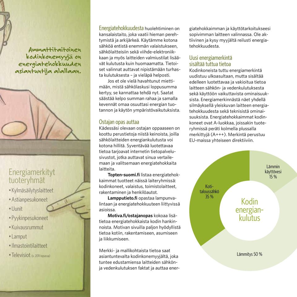 2011 lopussa) Energiatehokkuudesta huolehtiminen on kansalaistaito, joka vaatii hieman perehtymistä ja arkijärkeä.