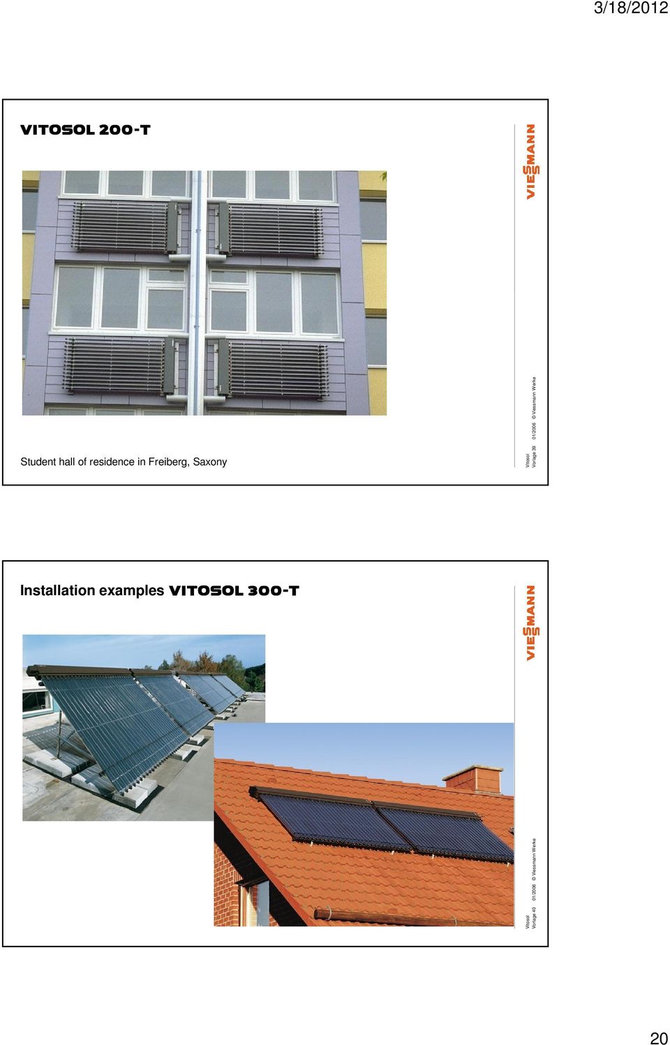 Viessmann Werke Installation examples